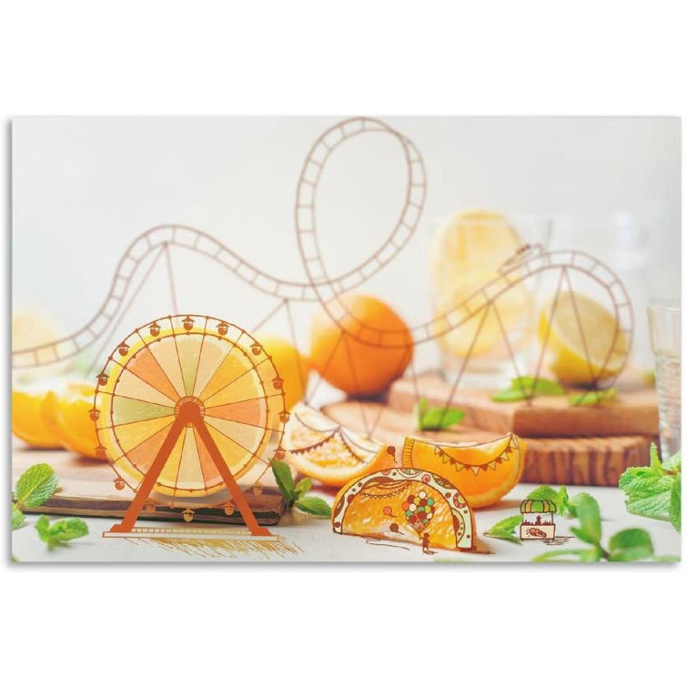 Rosalind Wheeler Orange Park peinture sur toile tendue Wayfair Canada